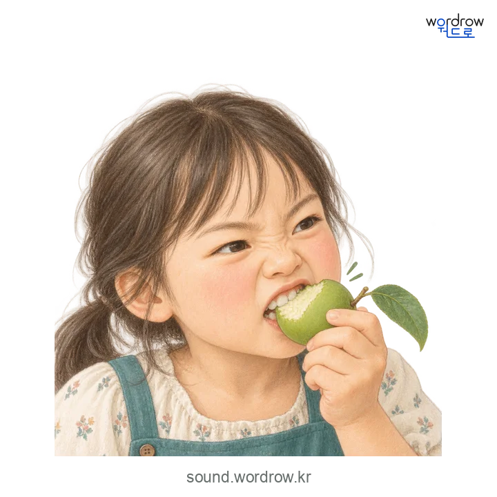 설겅설겅의 소리 발생 장면