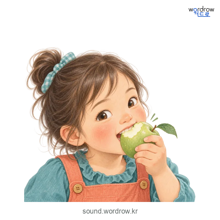 살캉살캉의 소리 발생 장면