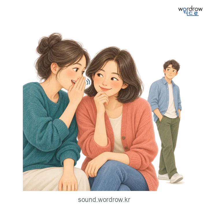 숙설숙설의 소리 발생 장면