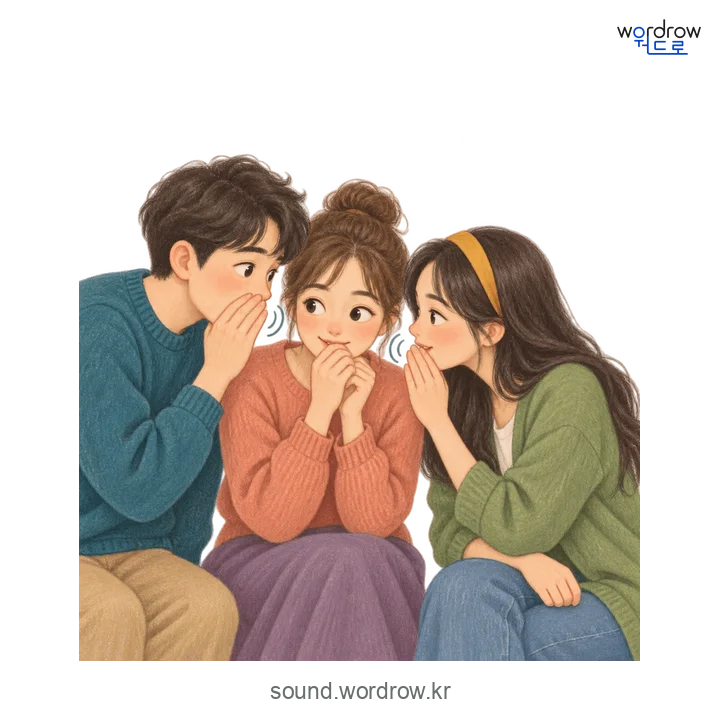 쑥덜쑥덜의 소리 발생 장면