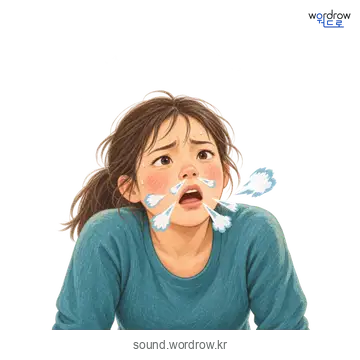 씨근덕씨근덕의 소리 발생 장면