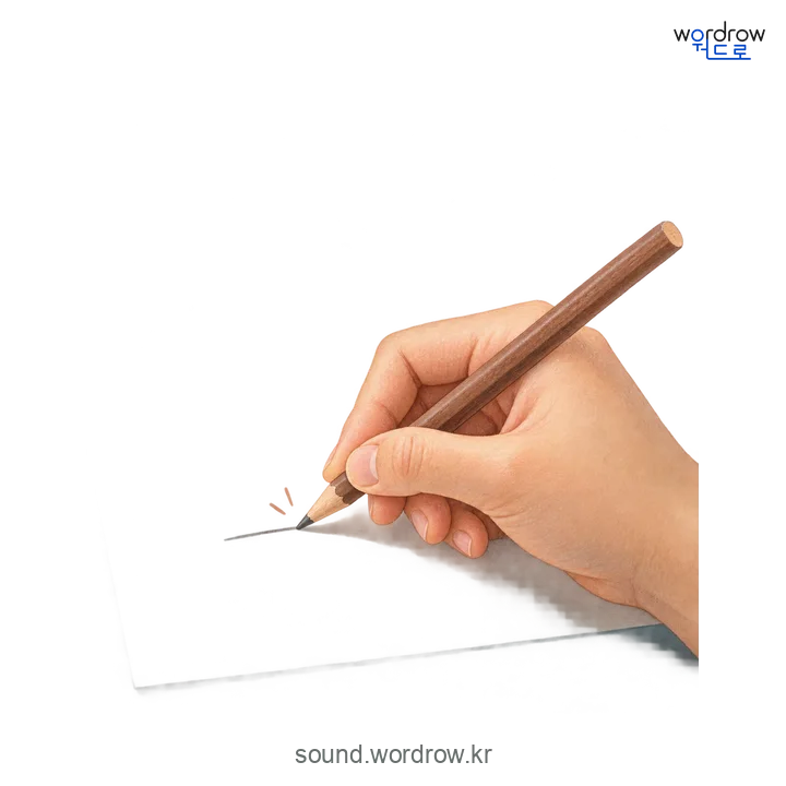닥의 소리 발생 장면