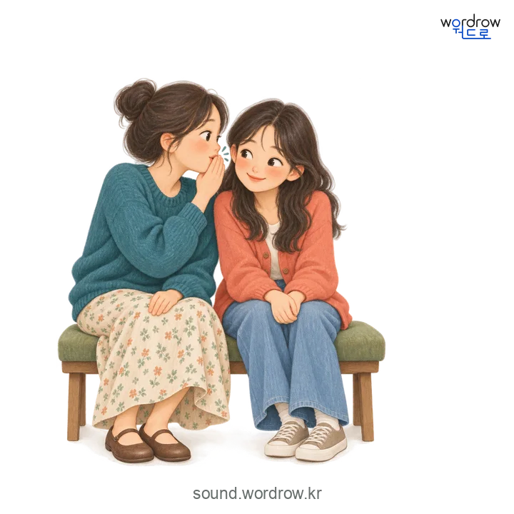 속살속살의 소리 발생 장면