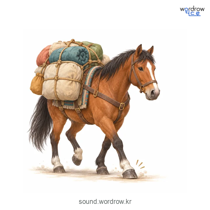 우걱우걱의 소리 발생 장면