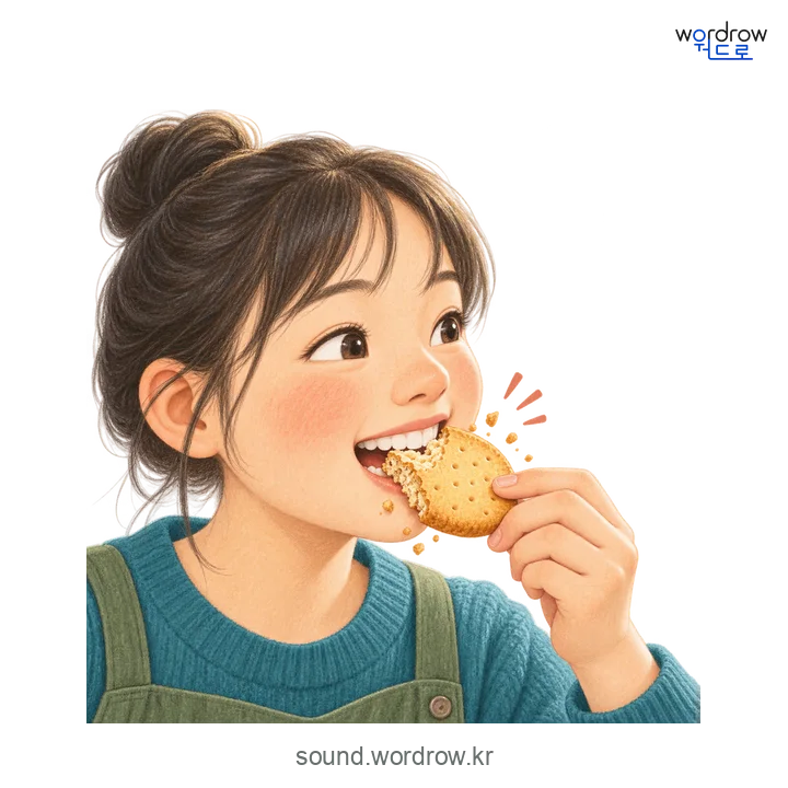 제걱제걱의 소리 발생 장면