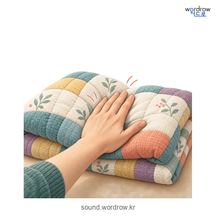 토닥토닥의 소리 발생 장면