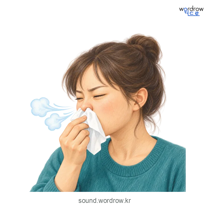 힝힝의 소리 발생 장면